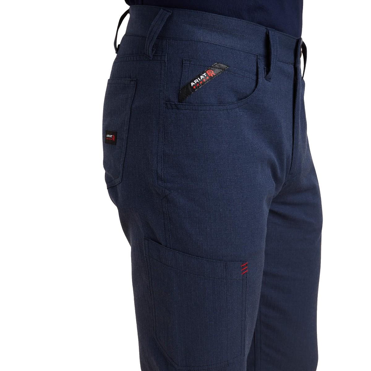 Ariat FR M4 Relaxed Crossfire Straight Pant in Navy